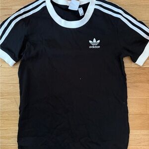 Adidas Black and White T-Shirt